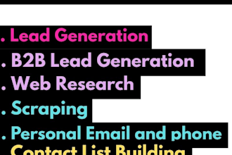 do b2b lead generation, email collection by using linkedin