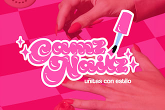design a cute logo for your nail, lashes or beauty brand