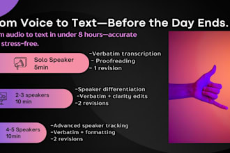 transcribe spanish and english audio in 8 hours