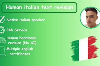 proofread and edit your italian text with accuracy