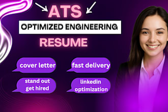 write an ats optimized engineering resume, cover letter and linkedin profile