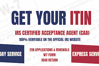 get your itin individual taxpayer number as irs caa