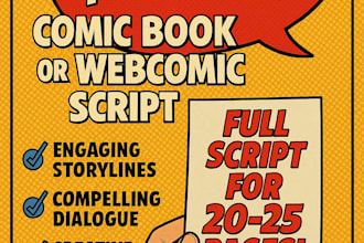 write professional comic and webtoon scripts ready for your artist