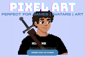 create custom pixel art characters, environments, and assets for your game