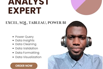 do statistical data analysis with excel, sql, and tableau