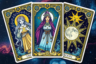 do tarot cards design tarot card illustration oracle game card tcg playing card
