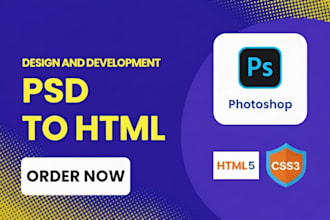 psd to HTML website