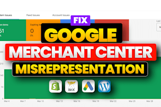 fix google merchant center suspension and misrepresentation