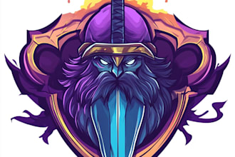 make a logo designer anime, fantasy