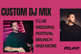 make personalized dj mixes for party, clubs, weddings in any genre