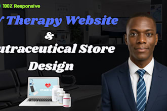 do iv hydration therapy website, build peptide nutraceutical, medical website