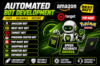 develop a custom checkout and payment automation bot