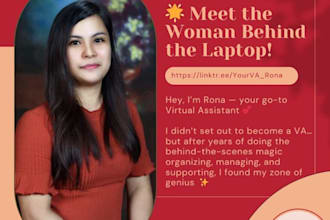 work as a personal and virtual assistant