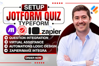 setup custom jotform survey, typeform expert questionnaire, google online form