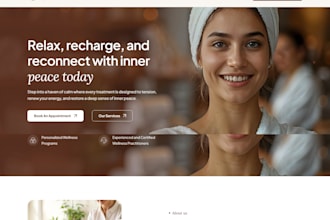 luxury beauty portfolio website, makeup and spa website with booking