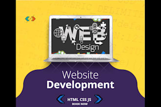 teach full web development with HTML, CSS, js and sql and wordpress