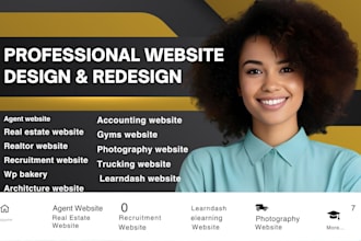 do agent website real estate realtor recruitment wp bakery learndash website SEO