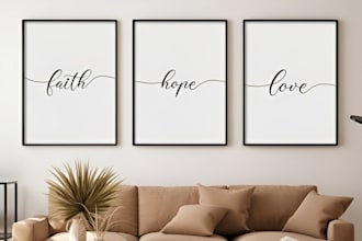 trendy printable wall art or posters and digital prints for your etsy shop