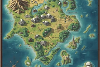 fantasy map design map illustration fantasy map