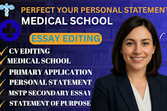 review, edit personal statement img eras residency lor cv, proofread medical sop