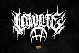 make a custom thrash metal logo