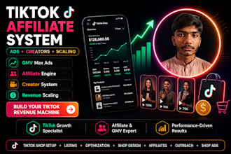 setup tik tok shop, i will manage tik tok shop affiliate