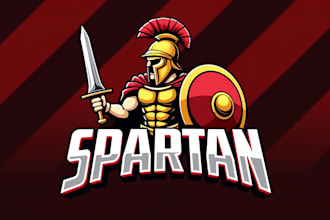 design outstanding spartan warrior logo for you with unlimited revision