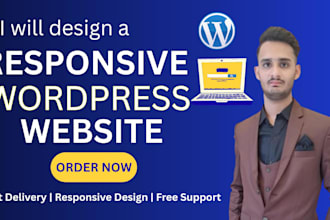 create responsive wordpress website design or redesign