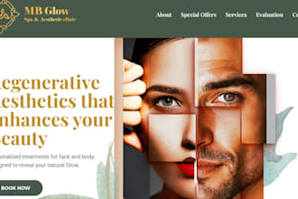 design medical spa website clinic website med spa healthcare website