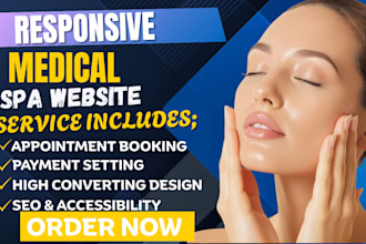 design medical spa website clinic website med spa healthcare website