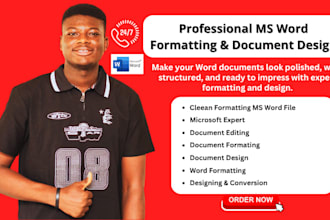 do ms word document formatting editing and document design