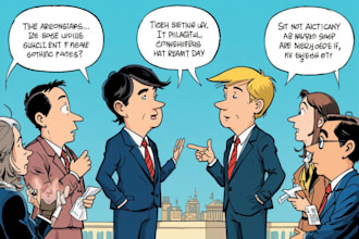 create political and editorial cartoons