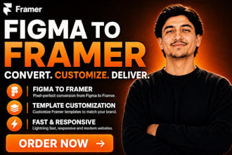 convert figma to framer and customize framer templates