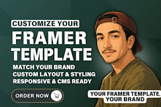 customize your framer template to match your brand