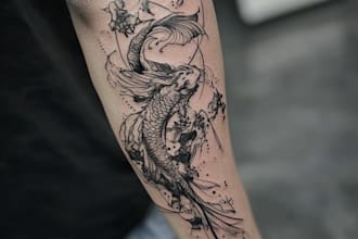 draw custom tattoo designs