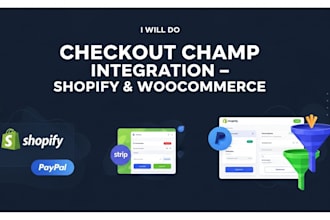 do checkout champ shopify and woocommerce integration