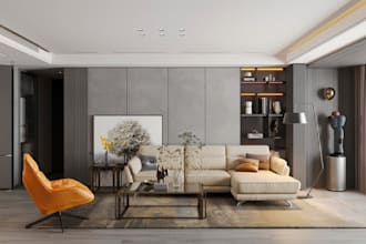 do any architectural interior design with realistic 3d rendering walkthrough