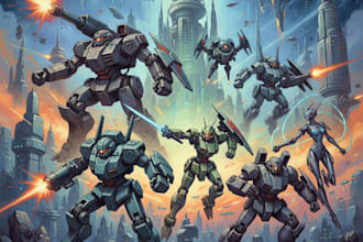 create your mecha robot art