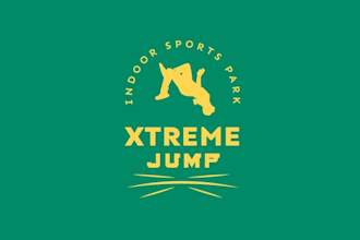 design unique xtreme jump indoor sports park logo