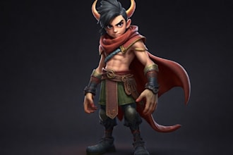 create stunning 2d game character
