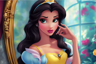 do disney cartoon portrait