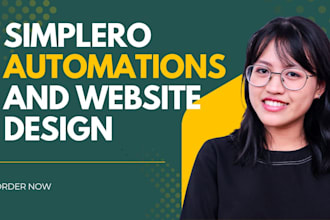 simplero automations landing page simplero website design