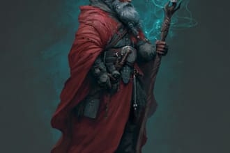 draw fancy fantasy character art