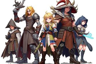 make realistic character design, fantasy art, concept art