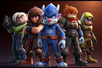 design unique 2d game characters for your video game