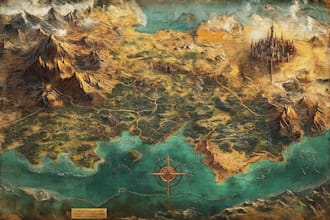 design a fantasy map design map illustration fantasy map