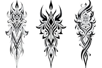 design a polynesian maori tribal tattoo