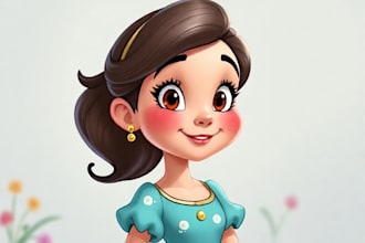 do disney cartoon portrait