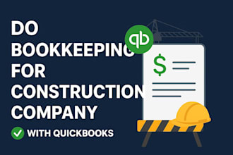 do bookkeeping for construction company