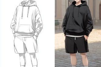 draw anime or manga character illustration
